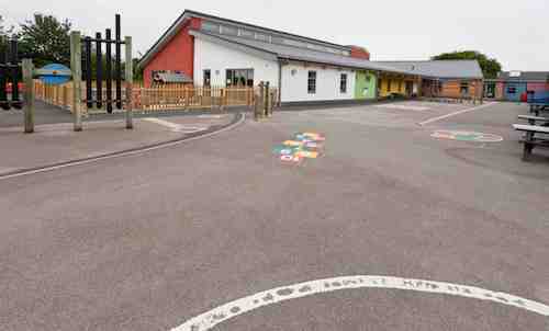 Picture of Broadwood building from the playground